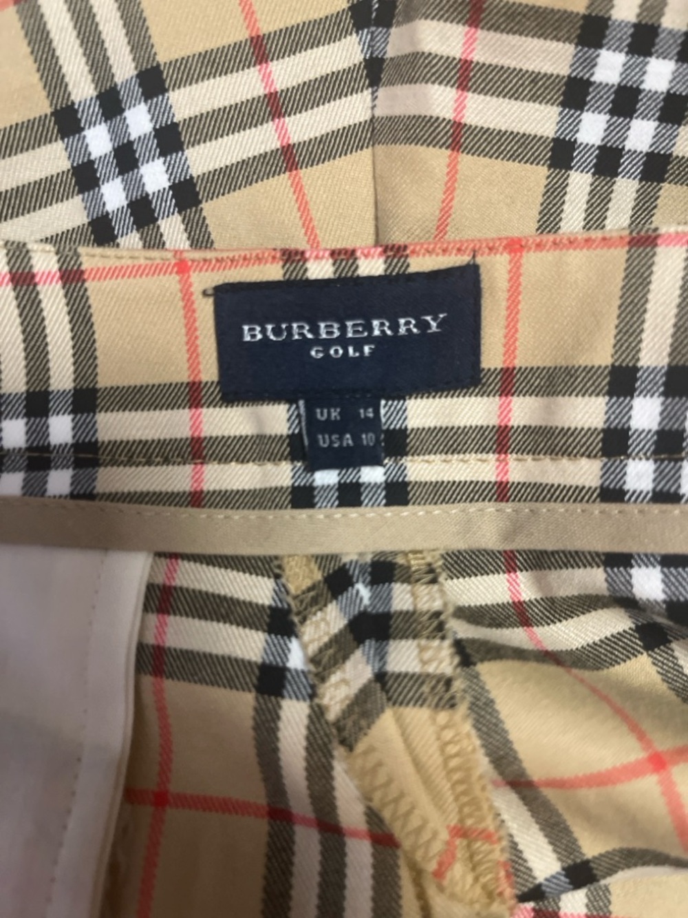 Burberry Golf Nova Check Skort Sz 10 | Iconic Plaid Designer Skirt Shorts - Picture 5 of 7